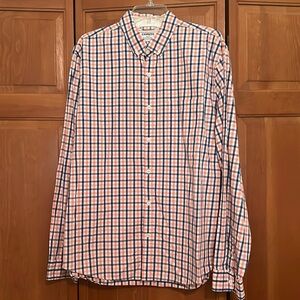 Orange and Blue Express Button Down Shirt size XL